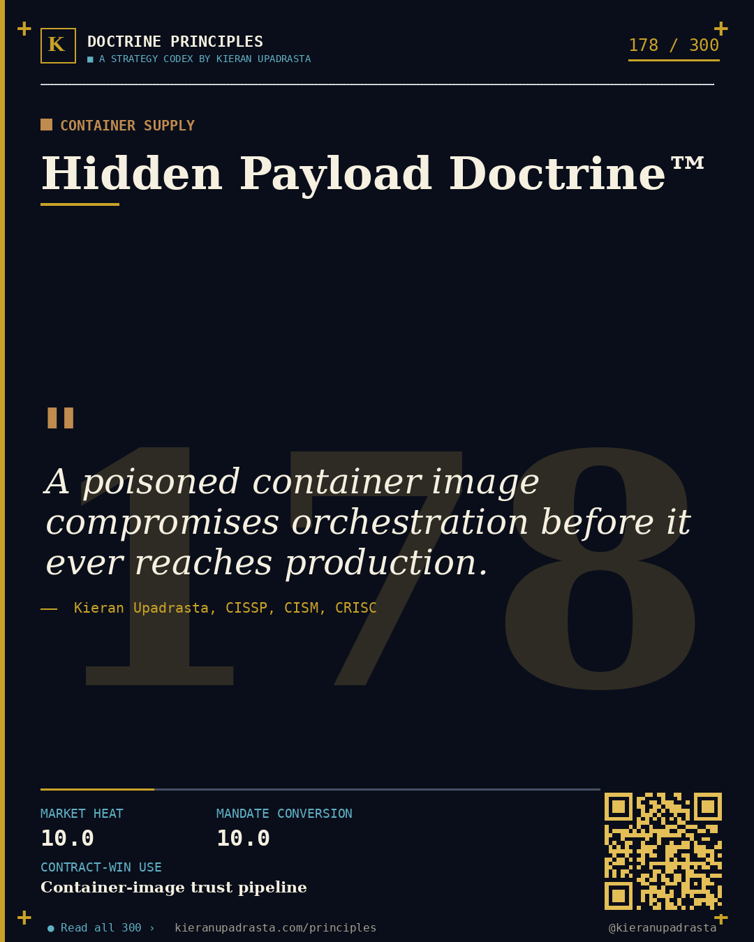 Principle 178: Untethered Device Doctrine™ — Edge Device doctrine card by Professor Kieran Upadrasta, CISSP CISM CRISC, Schiphol University